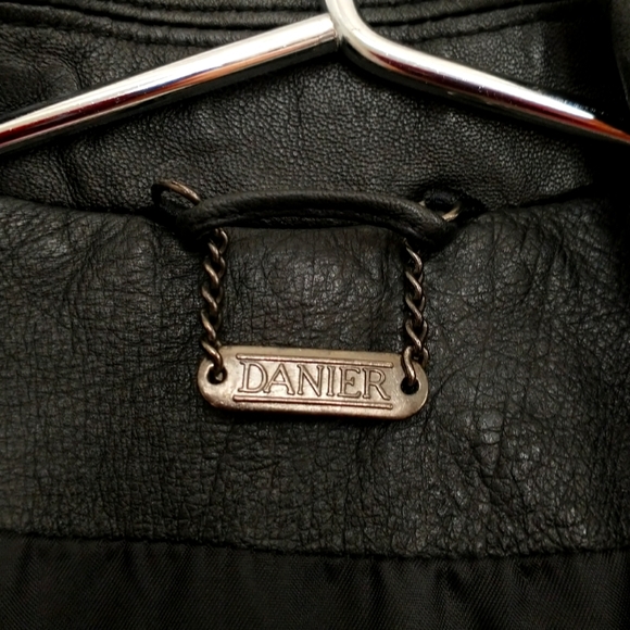 Danier Daft Punk Genuine Leather Zip Jacket Size 4 - Picture 4 of 11